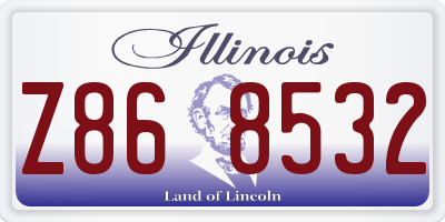 IL license plate Z868532