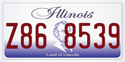 IL license plate Z868539