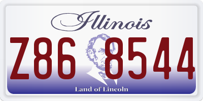 IL license plate Z868544