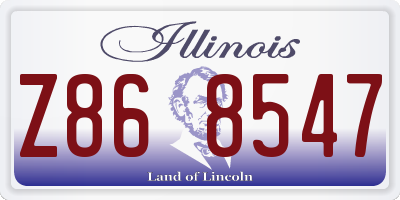 IL license plate Z868547