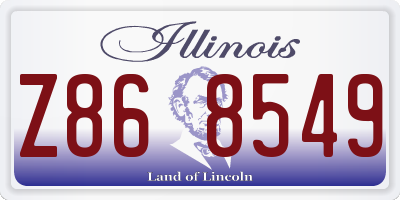 IL license plate Z868549