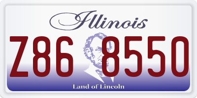 IL license plate Z868550
