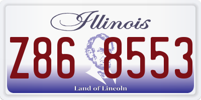 IL license plate Z868553