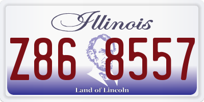IL license plate Z868557