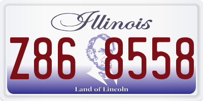 IL license plate Z868558