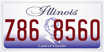 IL license plate Z868560