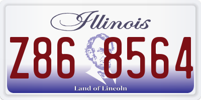 IL license plate Z868564