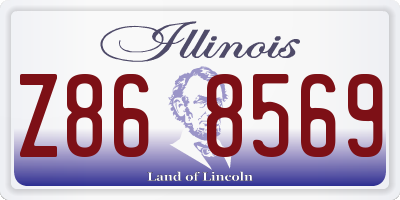 IL license plate Z868569