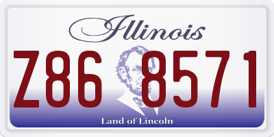 IL license plate Z868571