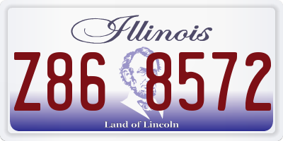 IL license plate Z868572