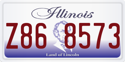 IL license plate Z868573
