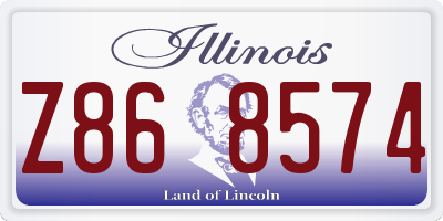 IL license plate Z868574