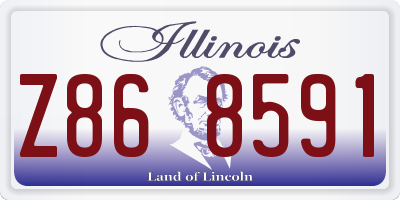 IL license plate Z868591