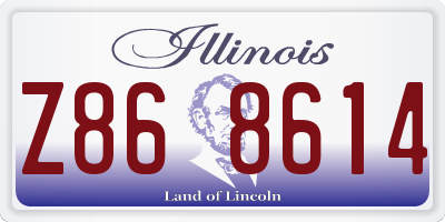 IL license plate Z868614