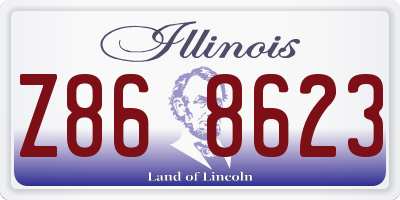 IL license plate Z868623