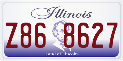 IL license plate Z868627