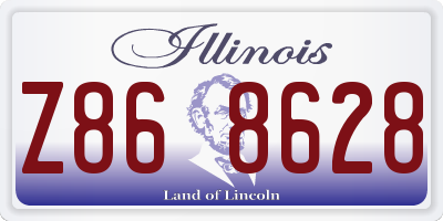 IL license plate Z868628