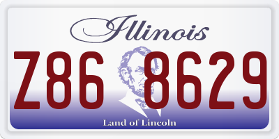 IL license plate Z868629