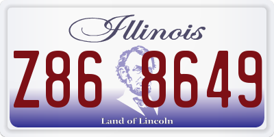 IL license plate Z868649