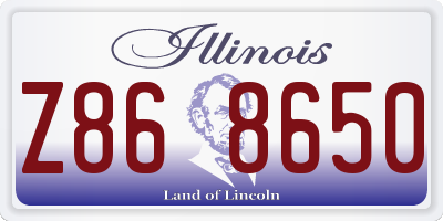 IL license plate Z868650