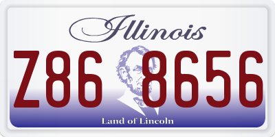 IL license plate Z868656