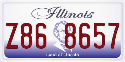 IL license plate Z868657