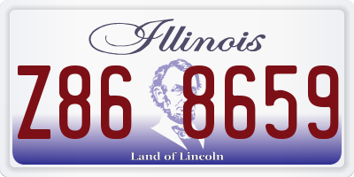 IL license plate Z868659