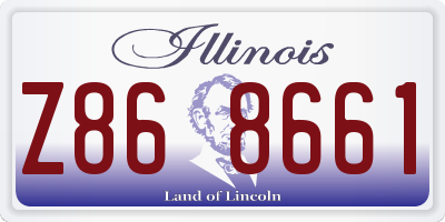 IL license plate Z868661