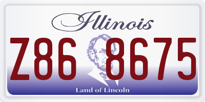 IL license plate Z868675