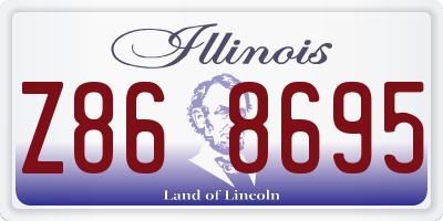 IL license plate Z868695
