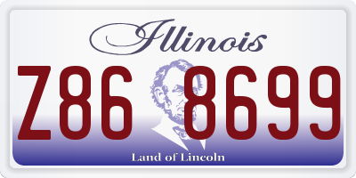 IL license plate Z868699