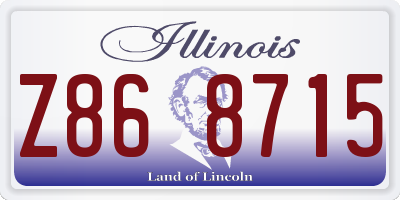 IL license plate Z868715