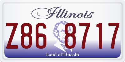 IL license plate Z868717