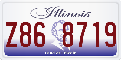 IL license plate Z868719