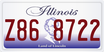 IL license plate Z868722