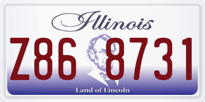 IL license plate Z868731