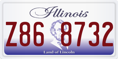 IL license plate Z868732