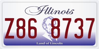 IL license plate Z868737