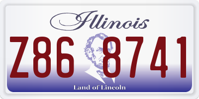 IL license plate Z868741