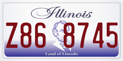 IL license plate Z868745