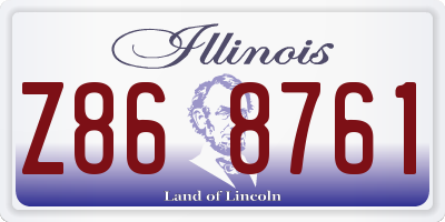 IL license plate Z868761