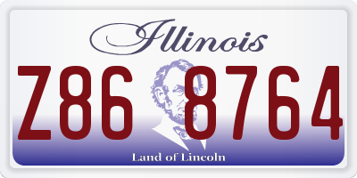 IL license plate Z868764