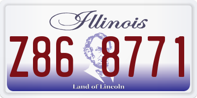 IL license plate Z868771