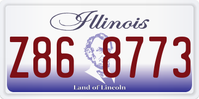 IL license plate Z868773