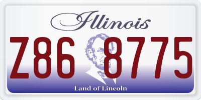 IL license plate Z868775