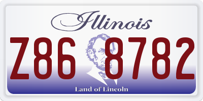 IL license plate Z868782