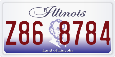 IL license plate Z868784