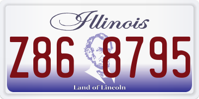 IL license plate Z868795