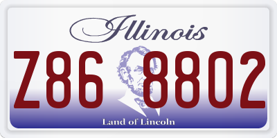 IL license plate Z868802