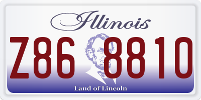 IL license plate Z868810